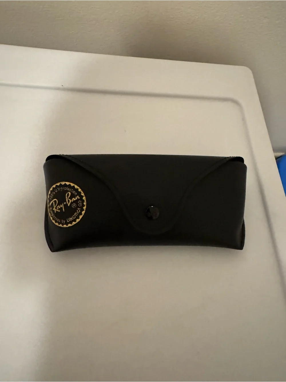 Ray-Ban Black Sunglasses Case with Gold Logo